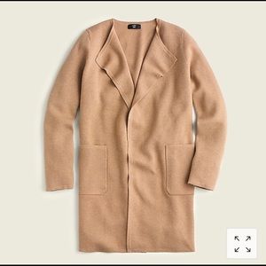 J. Crew Juliette collarless sweater blazer